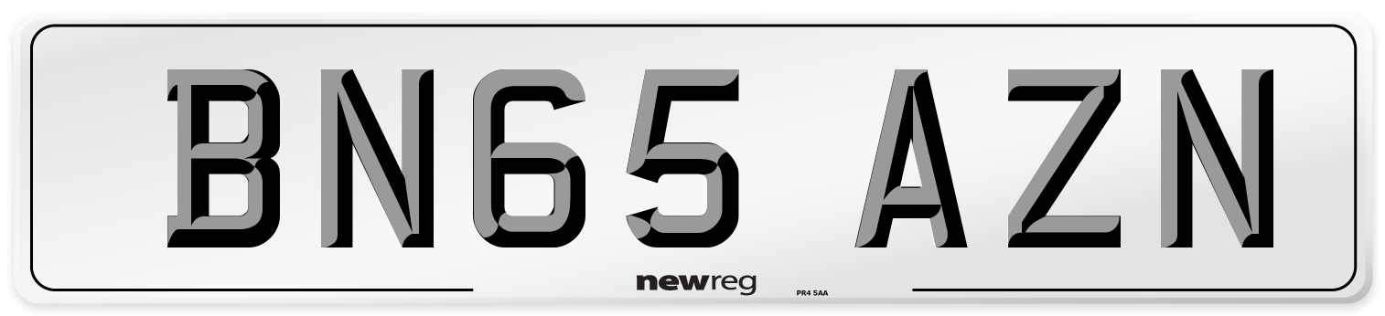 BN65 AZN Number Plate from New Reg